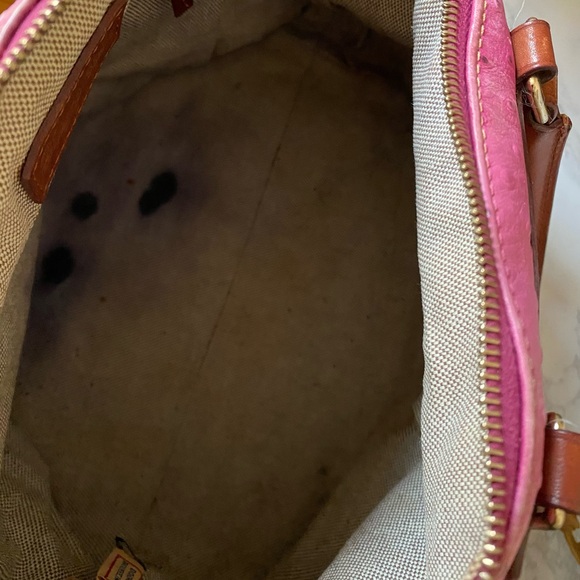 Dooney & Bourke Pink Ostrich Satchel - Picture 8 of 8